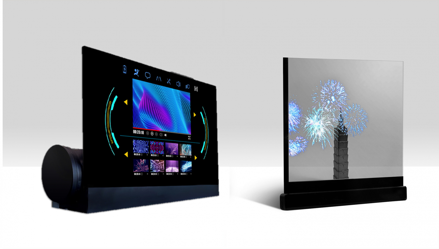 可卷式、折迭性、高透明